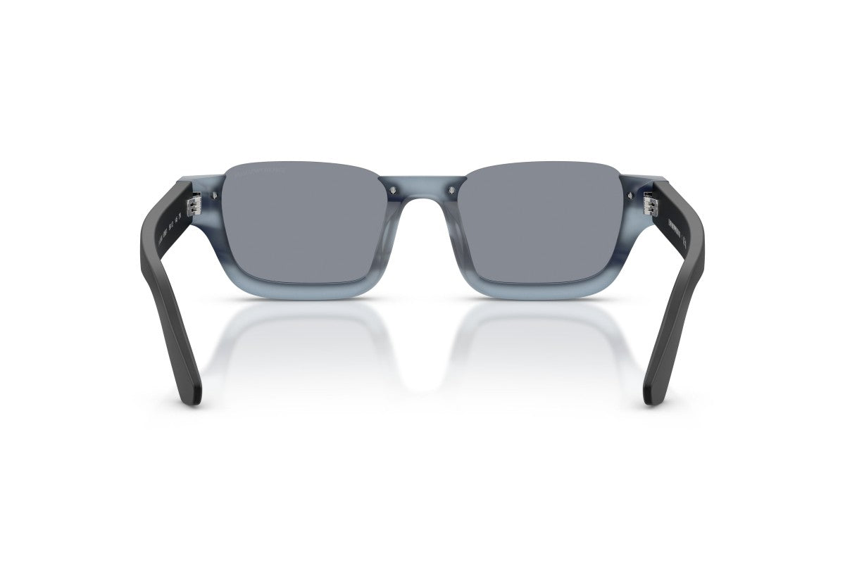 OCCHIALE DA SOLE UNISEX | EMPORIO ARMANI EA 4268U - 6368/1 BLU AVANA A RIGHE - CALIBRO 58