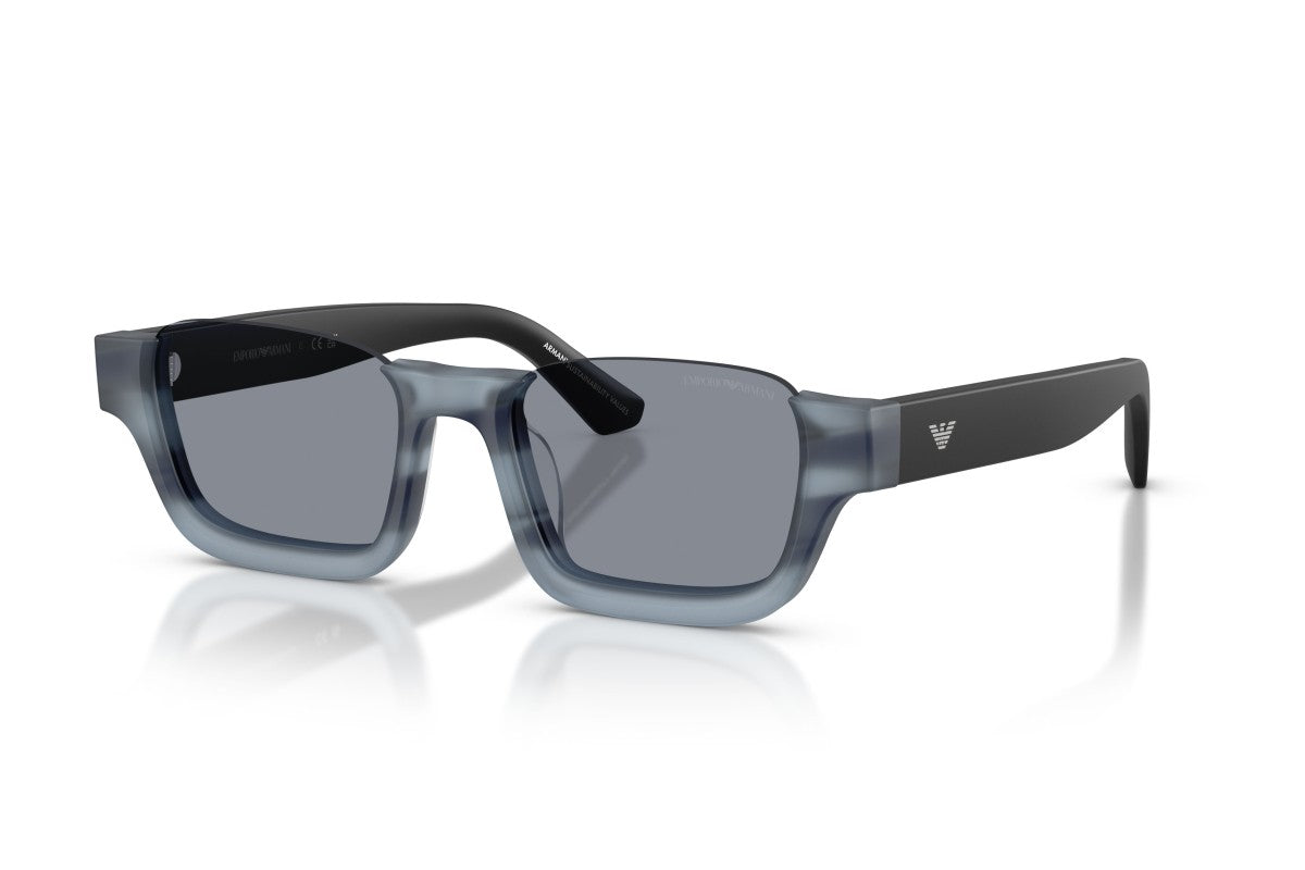 OCCHIALE DA SOLE UNISEX | EMPORIO ARMANI EA 4268U - 6368/1 BLU AVANA A RIGHE - CALIBRO 58