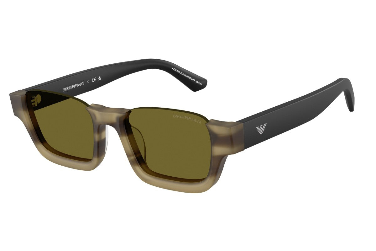 OCCHIALE DA SOLE UNISEX | EMPORIO ARMANI EA 4268U - 6369/2 VERDE AVANA STRIATO - CALIBRO 58