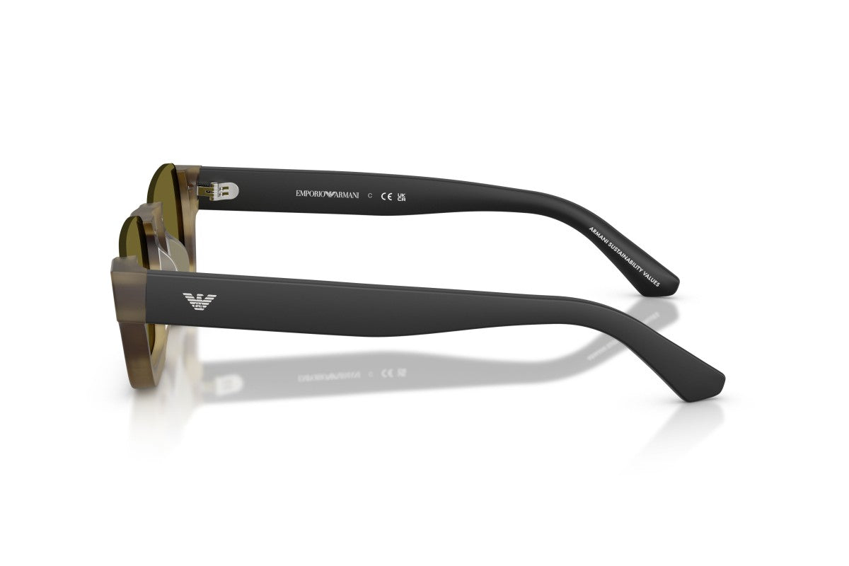 OCCHIALE DA SOLE UNISEX | EMPORIO ARMANI EA 4268U - 6369/2 VERDE AVANA STRIATO - CALIBRO 58