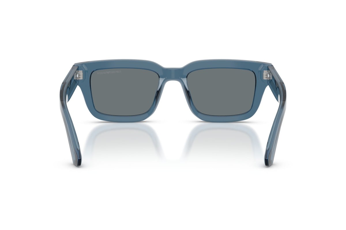 OCCHIALE DA SOLE UOMO | EMPORIO ARMANI EA 4270 - 636280 BLU TRASPARENTE LUCIDO - CALIBRO 51