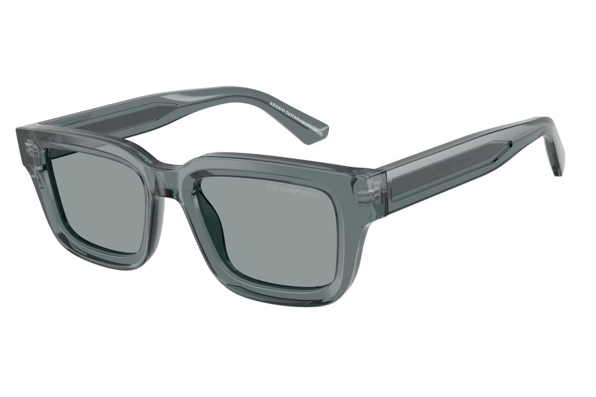 OCCHIALE DA SOLE UOMO | EMPORIO ARMANI EA 4270 - 6364/1 GRIGIO TRASPARENTE LUCIDO - CALIBRO 51