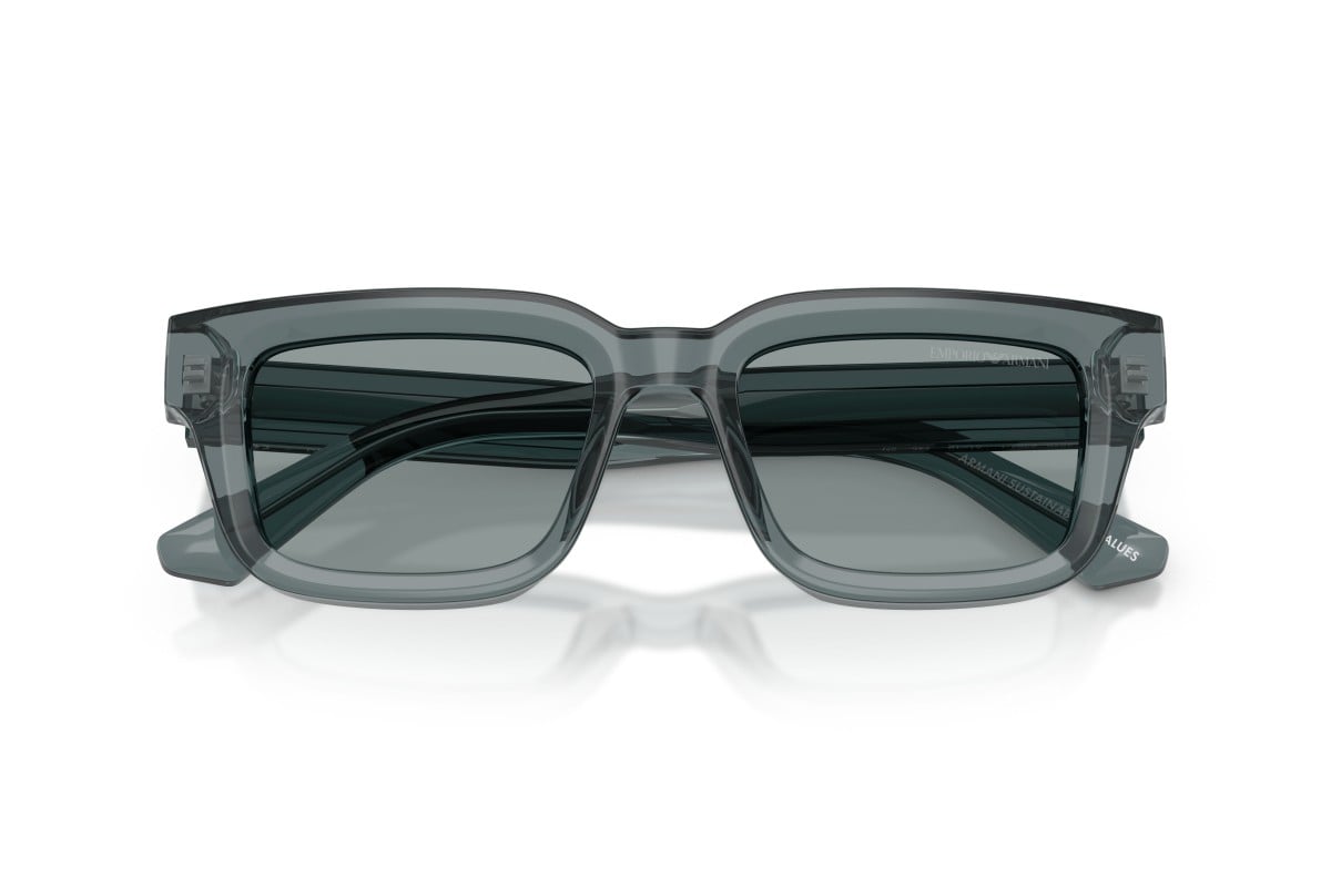 OCCHIALE DA SOLE UOMO | EMPORIO ARMANI EA 4270 - 6364/1 GRIGIO TRASPARENTE LUCIDO - CALIBRO 51