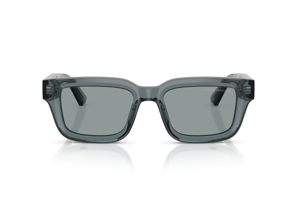 OCCHIALE DA SOLE UOMO | EMPORIO ARMANI EA 4270 - 6364/1 GRIGIO TRASPARENTE LUCIDO - CALIBRO 51