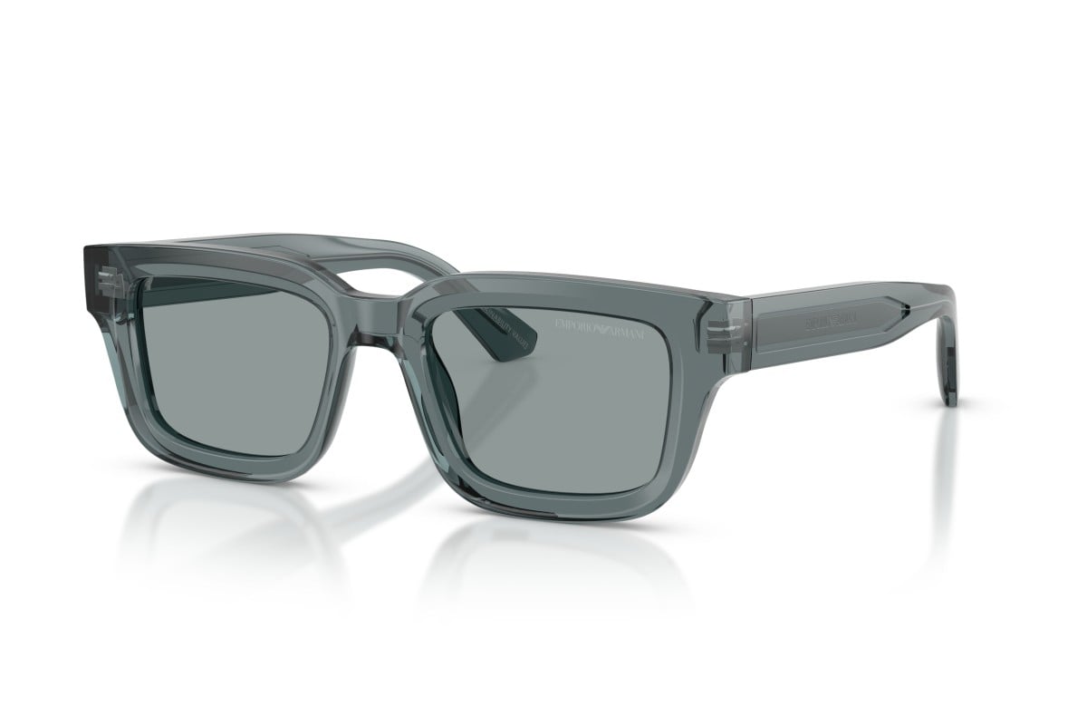 OCCHIALE DA SOLE UOMO | EMPORIO ARMANI EA 4270 - 6364/1 GRIGIO TRASPARENTE LUCIDO - CALIBRO 51