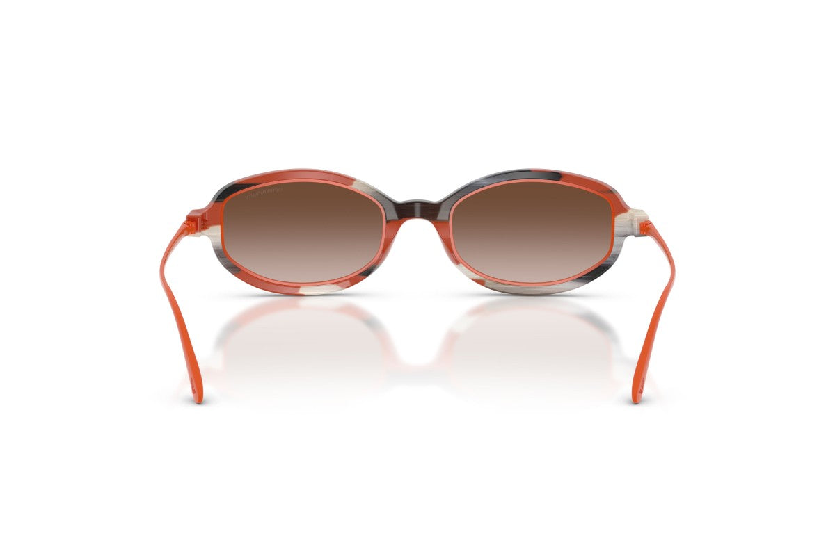 OCCHIALE DA SOLE DONNA | EMPORIO ARMANI EA 4276U - 642613 BEIGE/ARANCIONE A RIGHE LUCIDE - CALIBRO 49