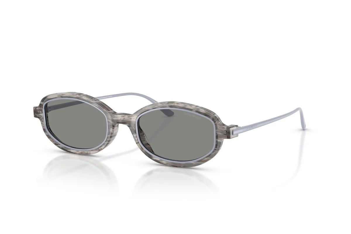OCCHIALE DA SOLE DONNA | EMPORIO ARMANI EA 4276U - 642787 GRIGIO STRIATO LUCIDO - CALIBRO 49