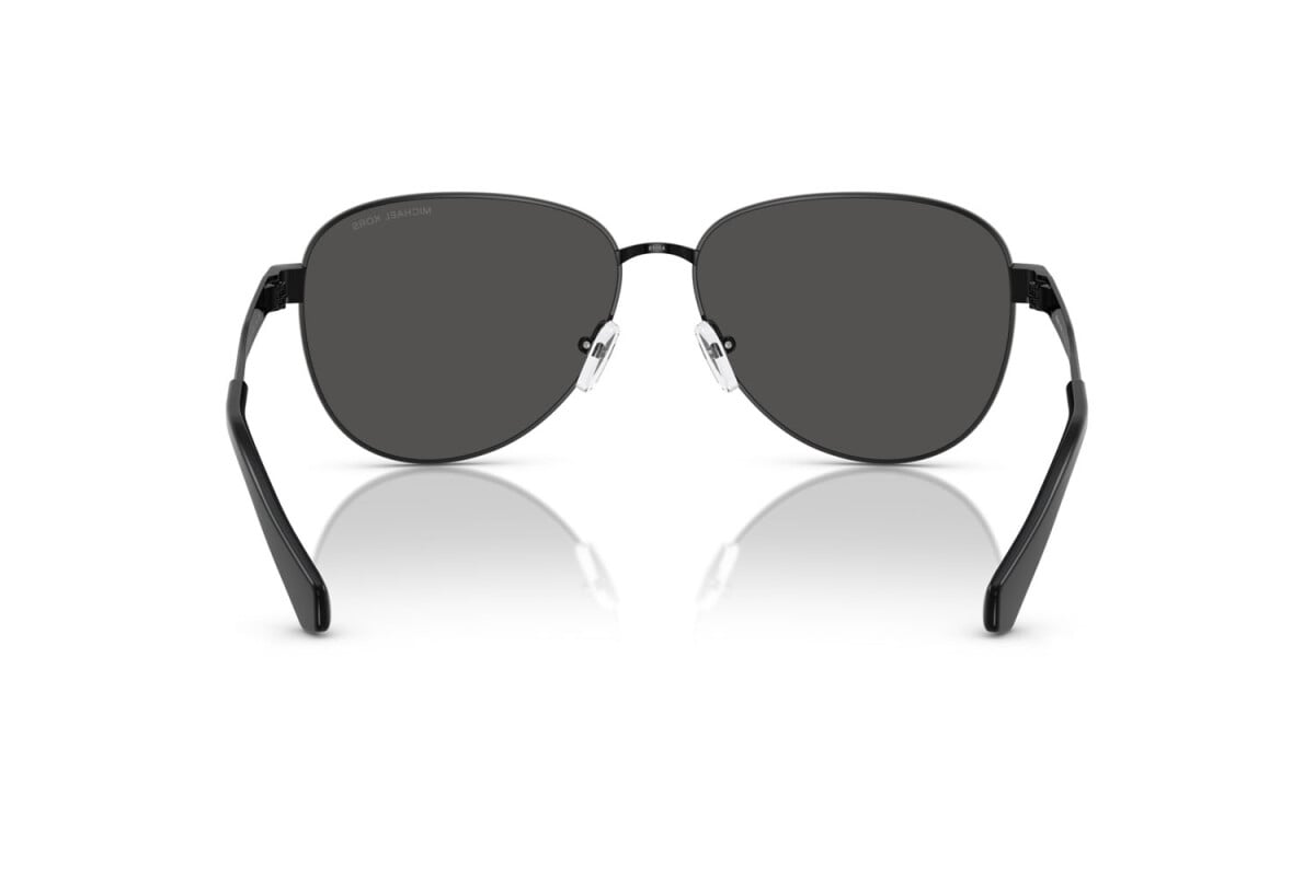 MICHAEL KORS BIARRITZ - 100587 NERO LUCIDO | OCCHIALE DA SOLE DONNA - MK 1160 CALIBRO 61