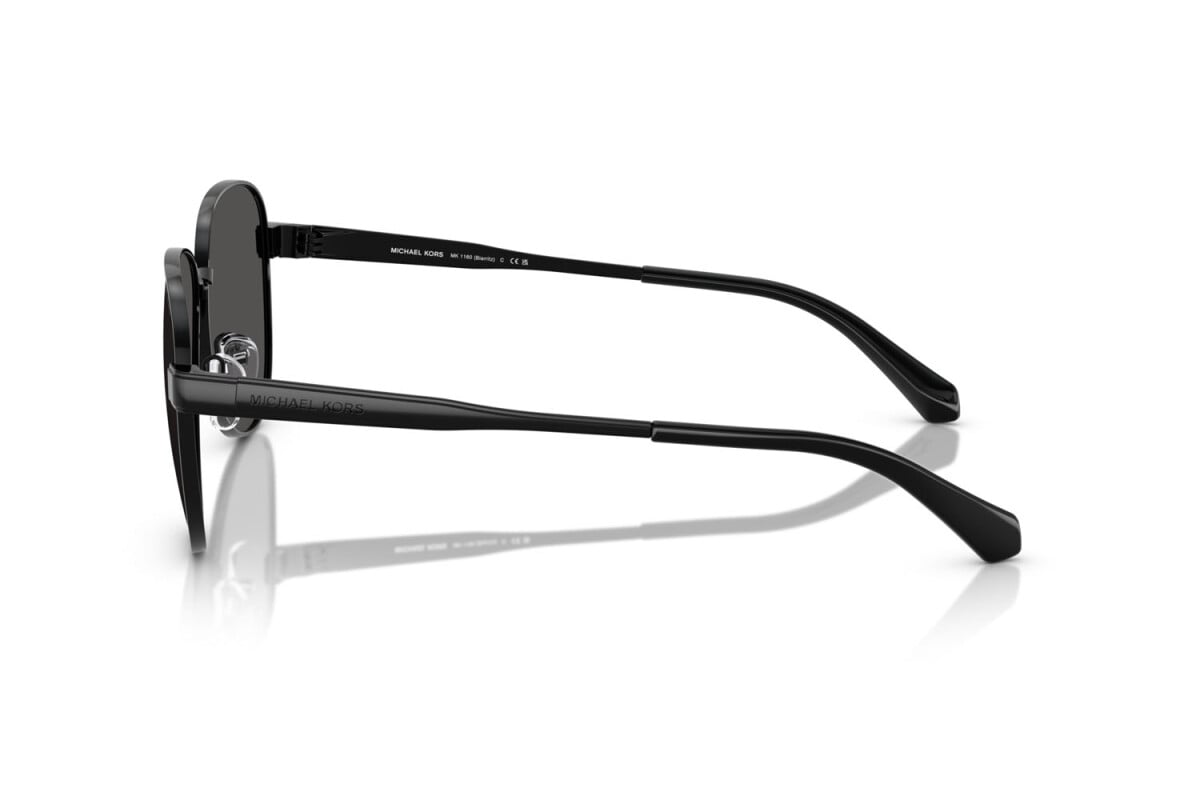 MICHAEL KORS BIARRITZ - 100587 NERO LUCIDO | OCCHIALE DA SOLE DONNA - MK 1160 CALIBRO 61