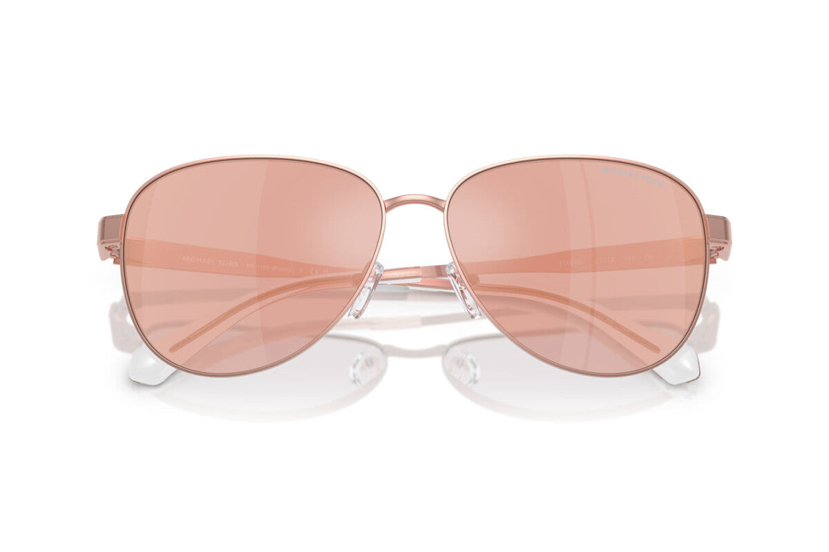 MICHAEL KORS BIARRITZ - 11086X ORO ROSA | OCCHIALE DA SOLE DONNA - MK 1160 CALIBRO 61