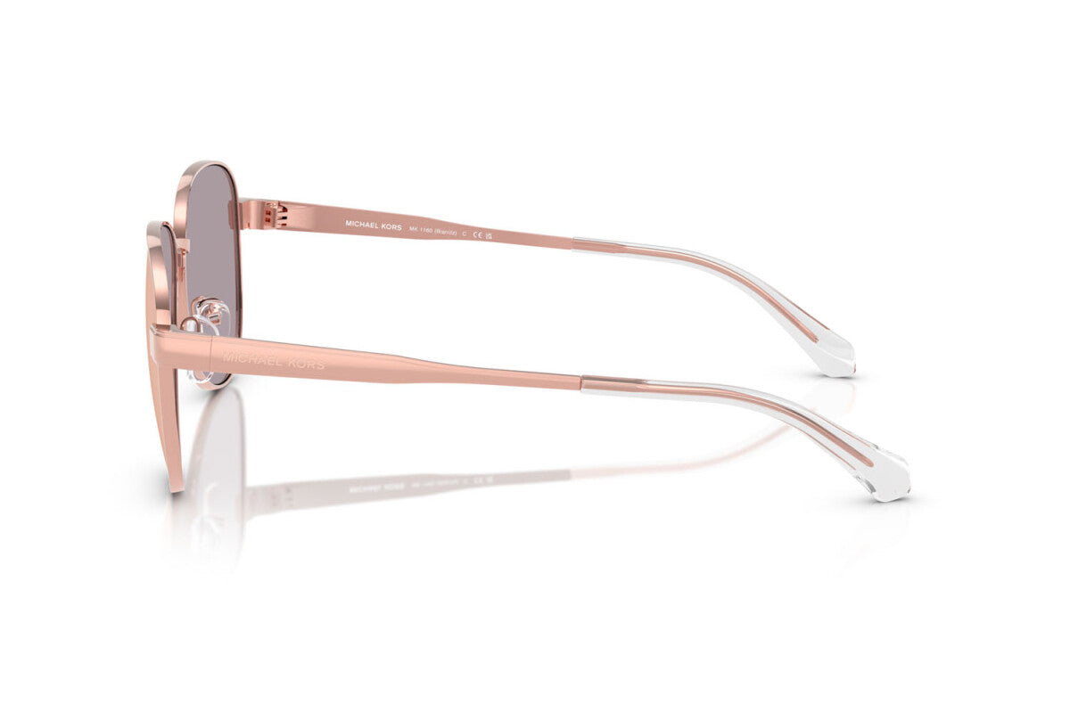 MICHAEL KORS BIARRITZ - 11086X ORO ROSA | OCCHIALE DA SOLE DONNA - MK 1160 CALIBRO 59