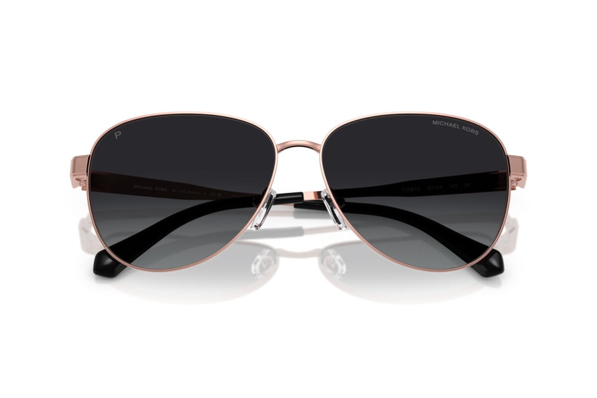 MICHAEL KORS BIARRITZ - 1108T3 ORO ROSA | OCCHIALE DA SOLE DONNA - MK 1160 CALIBRO 59