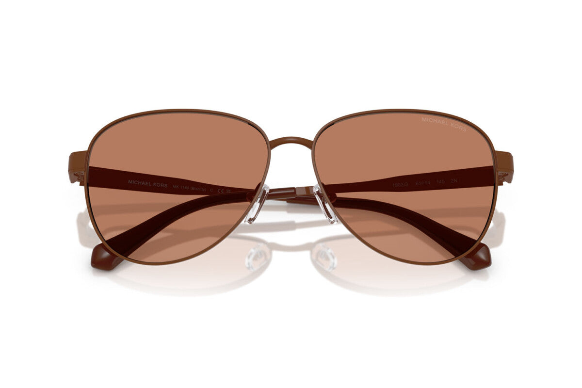 MICHAEL KORS BIARRITZ - 1902/3 NOCE MOSCATA | OCCHIALE DA SOLE DONNA - MK 1160 CALIBRO 59