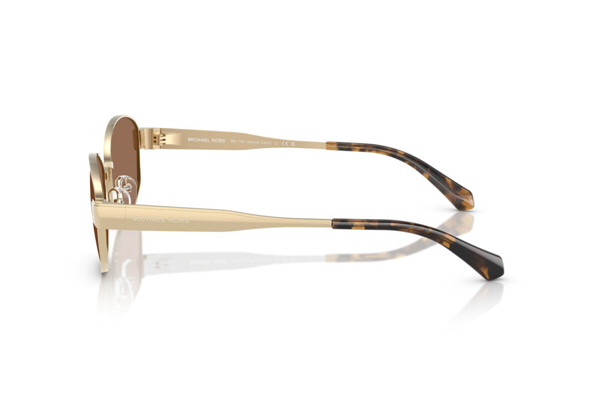 MICHAEL KORS MONTE CARLO - 101473 ORO CHIARO | OCCHIALE DA SOLE DONNA - MK 1161 CALIBRO 56