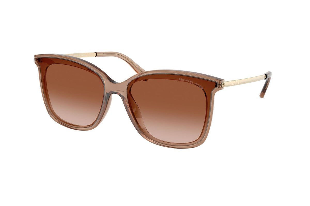 OCCHIALE DA SOLE DONNA | MICHAEL KORS MK 2079U - ZERMATT 39383B MARRONE TRASPARENTE - CALIBRO 61