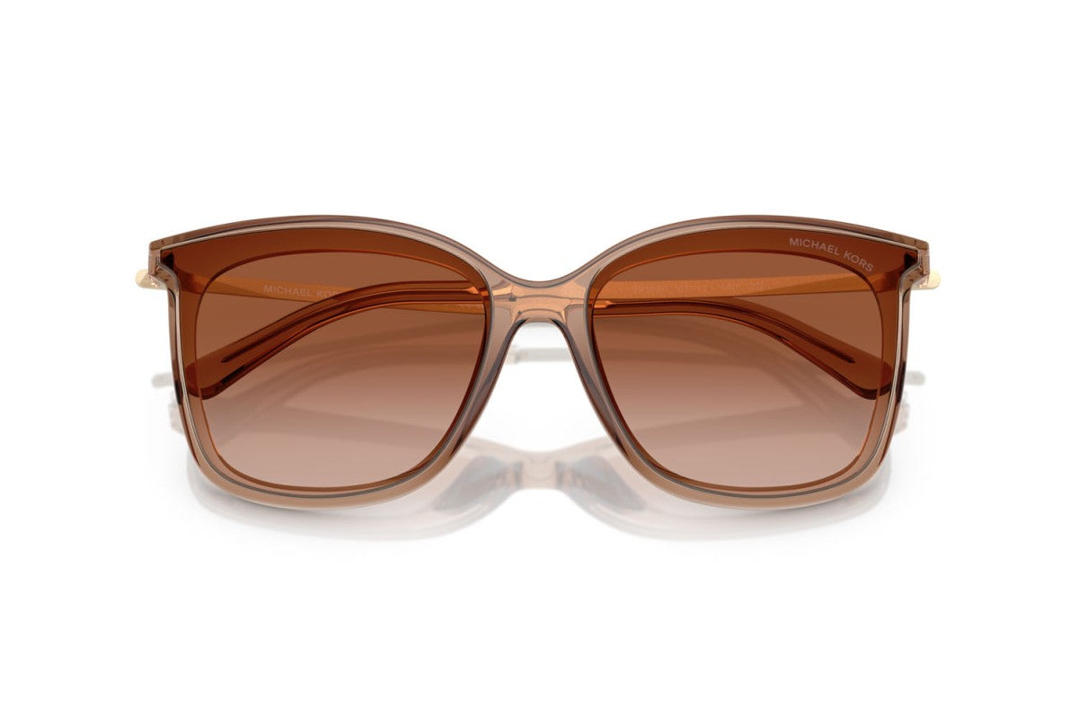 OCCHIALE DA SOLE DONNA | MICHAEL KORS MK 2079U - ZERMATT 39383B MARRONE TRASPARENTE - CALIBRO 61