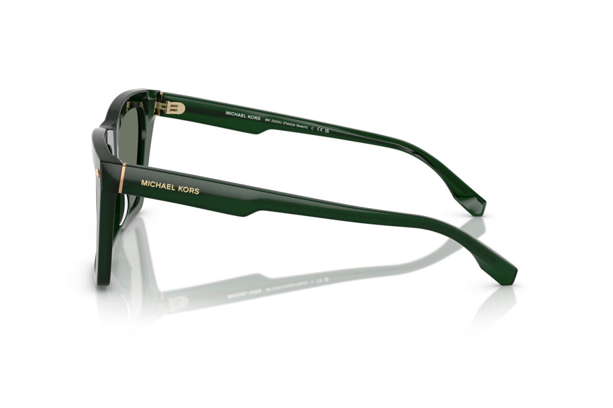 MICHAEL KORS PEBBLE BEACH - 40083H OLIVA SOLIDO | OCCHIALE DA SOLE UOMO - MK 2225U CALIBRO 56
