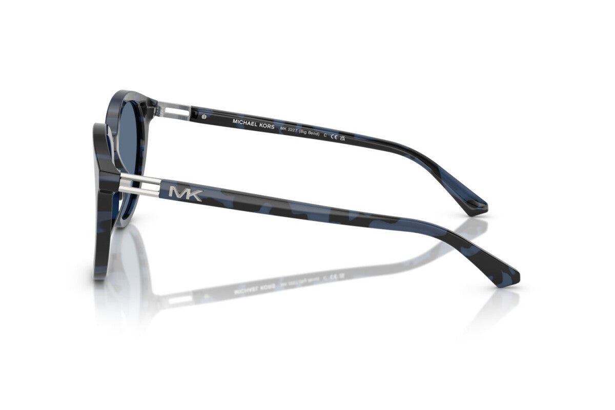 MICHAEL KORS BIG BEND - 333380 TARTARUGA BLU | OCCHIALE DA SOLE UOMO - MK 2227 CALIBRO 53