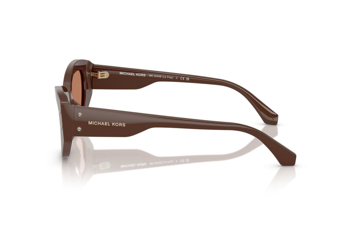 MICHAEL KORS LE PRAZ - 4008/3 NOCE MOSCATA | OCCHIALE DA SOLE DONNA - MK 2234B CALIBRO 50