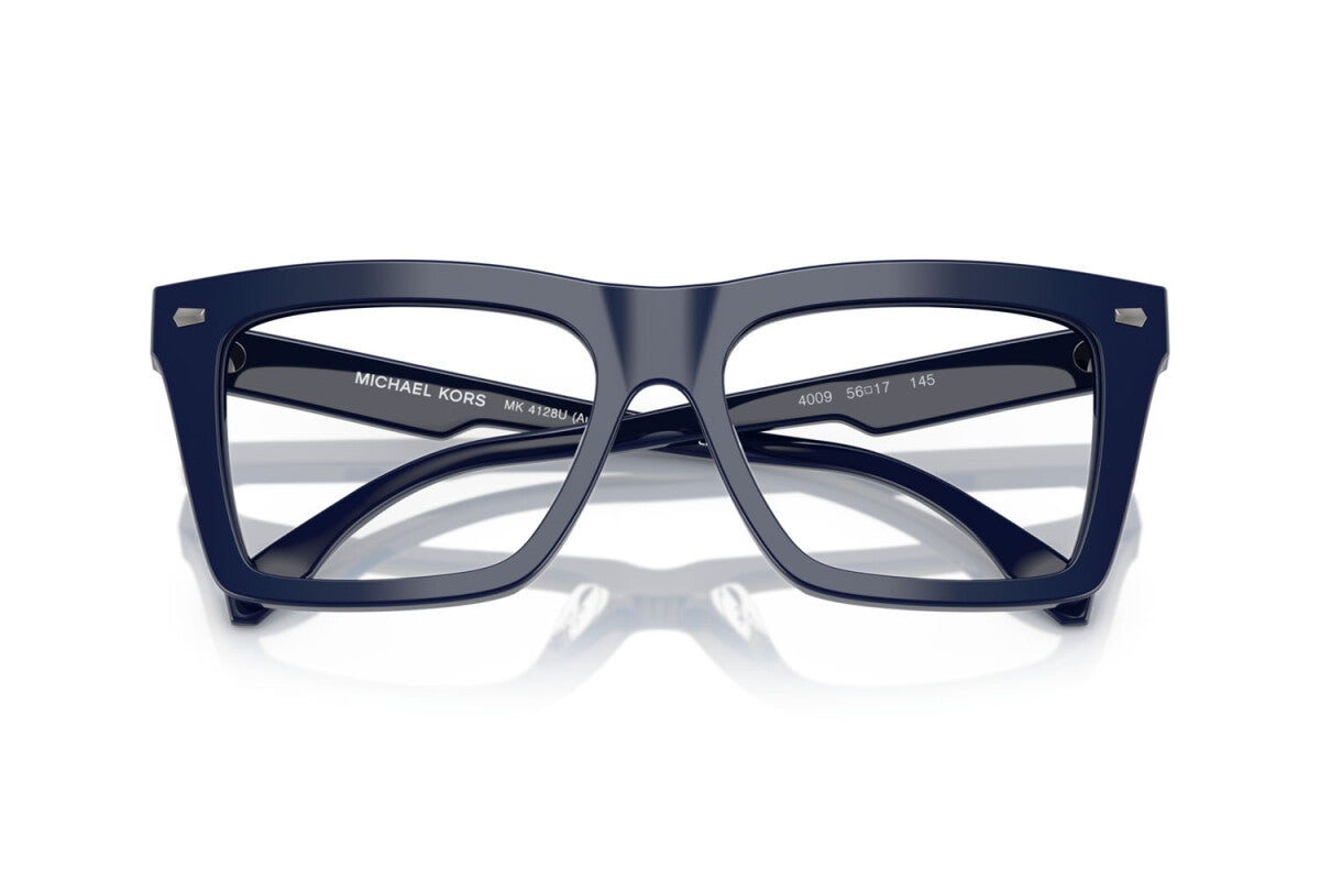 MICHAEL KORS AUGUSTA - 4009 BLU NAVY TINTA UNITA | OCCHIALE DA VISTA UOMO - MK 4128U CALIBRO 56