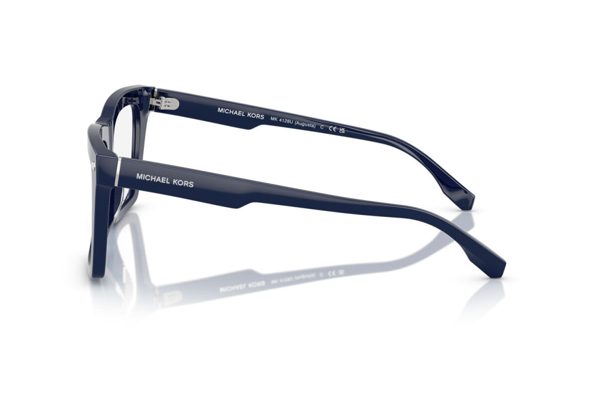 MICHAEL KORS AUGUSTA - 4009 BLU NAVY TINTA UNITA | OCCHIALE DA VISTA UOMO - MK 4128U CALIBRO 54
