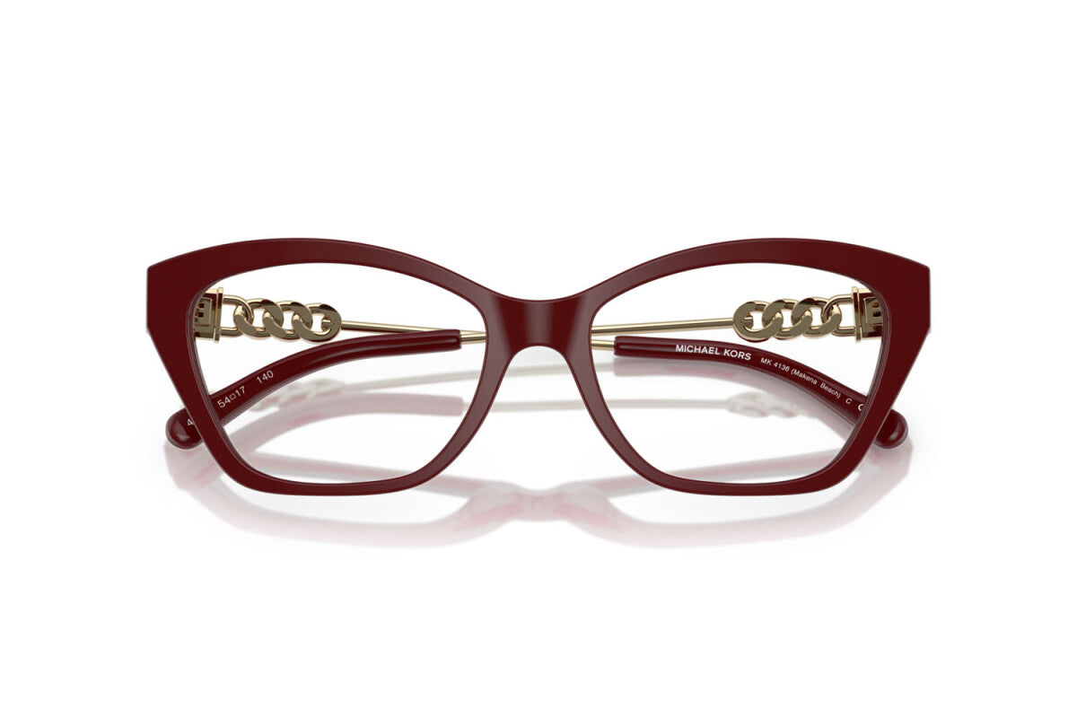 MICHAEL KORS MAKENA BEACH - 4004 ROSSO SCURO | OCCHIALE DA VISTA DONNA - MK 4136 CALIBRO 52