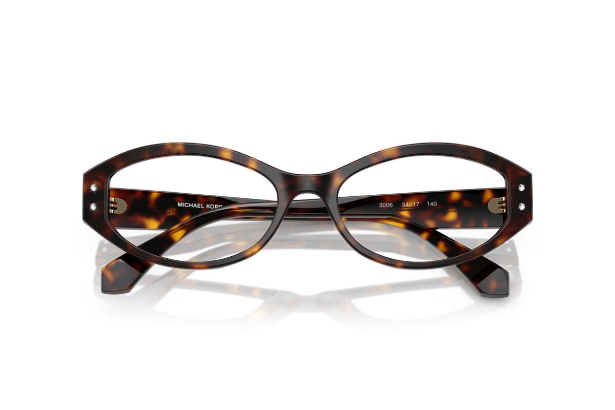 MICHAEL KORS CORVARA - 3006 TARTARUGA SCURA | OCCHIALE DA VISTA DONNA - MK 4139B CALIBRO 54