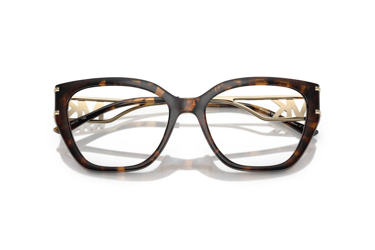 MICHAEL KORS BIERZO - 3006 TARTARUGA SCURA | OCCHIALE DA VISTA DONNA - MK 4140U CALIBRO 54