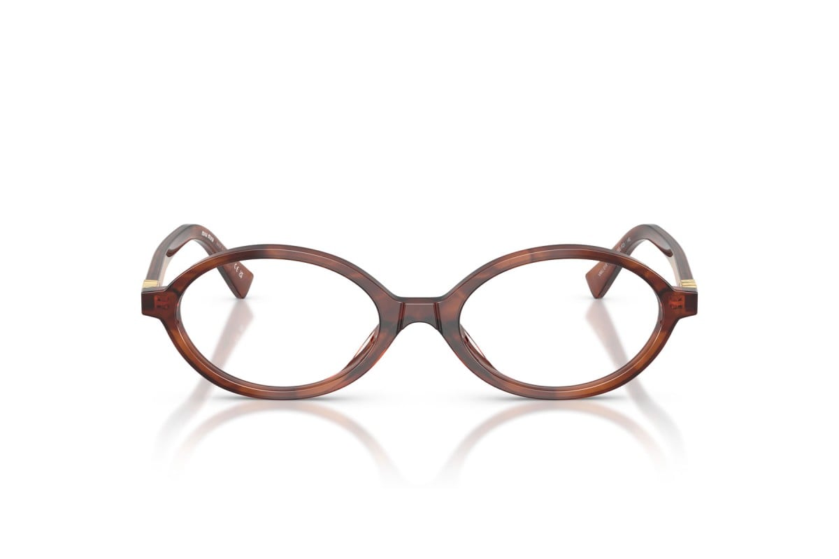 OCCHIALE DA VISTA DONNA | MIU MIU MU 01XV - 26E1O1 TABACCO STRIATO - CALIBRO 50