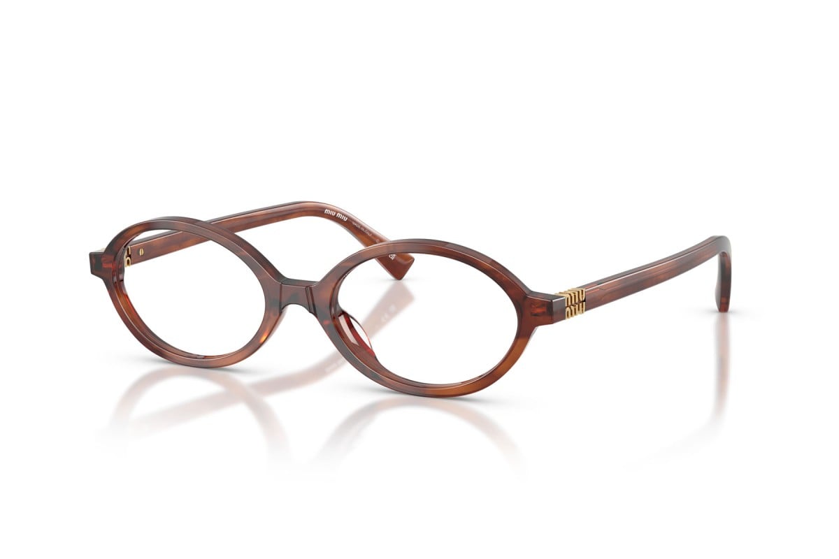 OCCHIALE DA VISTA DONNA | MIU MIU MU 01XV - 26E1O1 TABACCO STRIATO - CALIBRO 50
