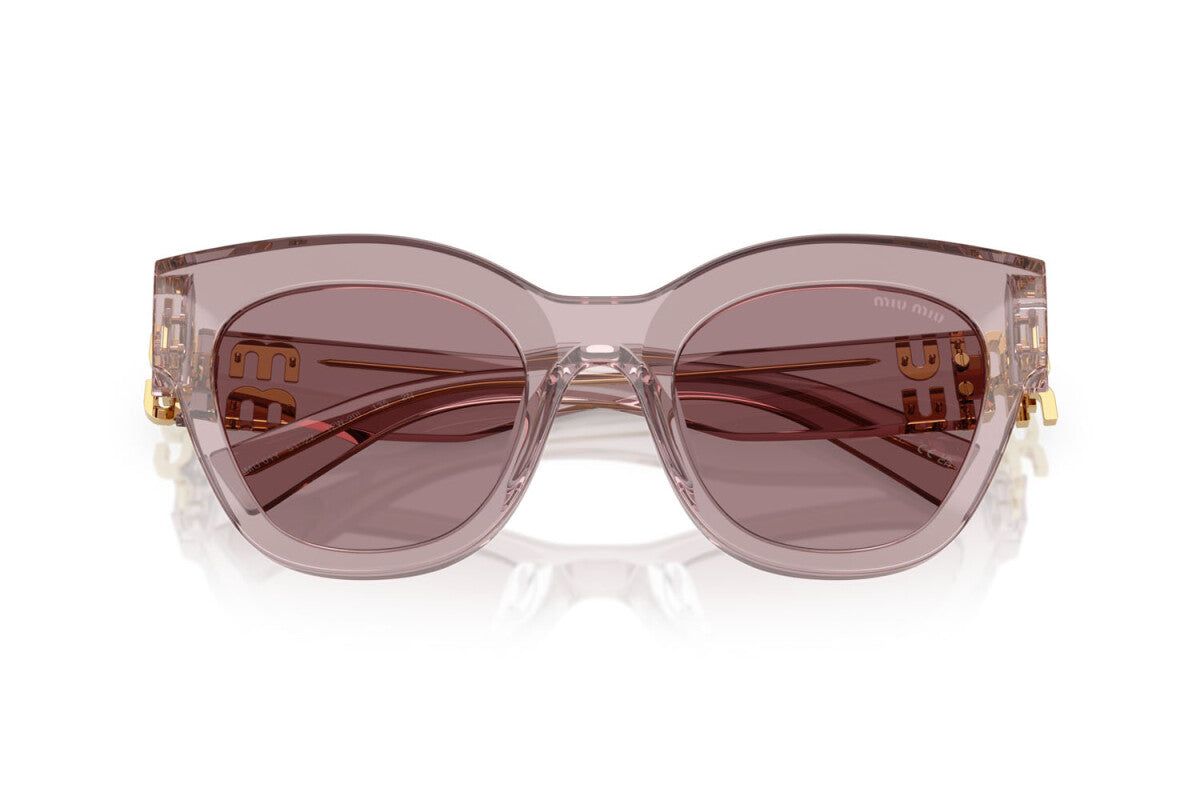 MIU MIU - 12W20I MALVA TRASPARENTE | OCCHIALE DA SOLE DONNA - MU 01YS CALIBRO 51