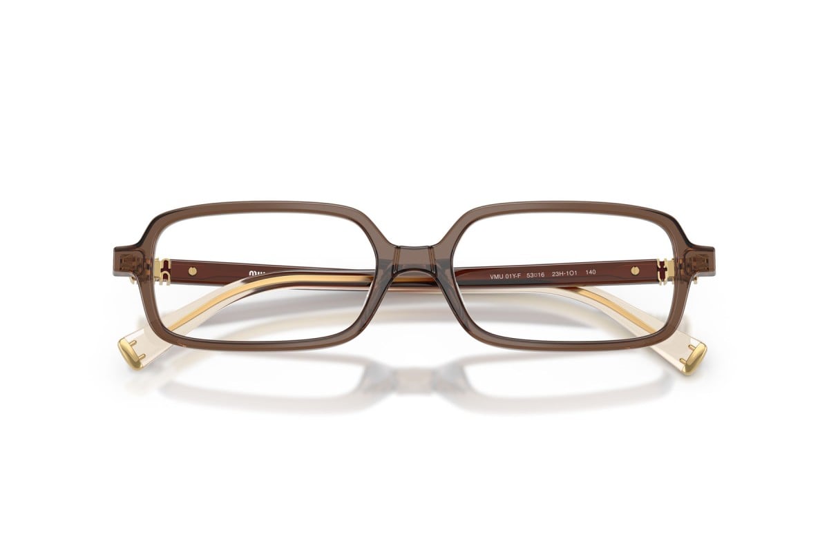 OCCHIALE DA VISTA DONNA | MIU MIU MU 01YV - 23H1O1 MARRONE TRASPARENTE - CALIBRO 53