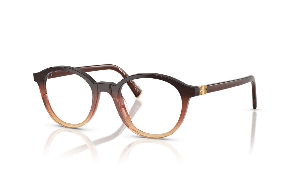 MIU MIU - 24C1O1 SFUMATURA MARRONE | OCCHIALE DA VISTA DONNA - MU 02WV CALIBRO 48