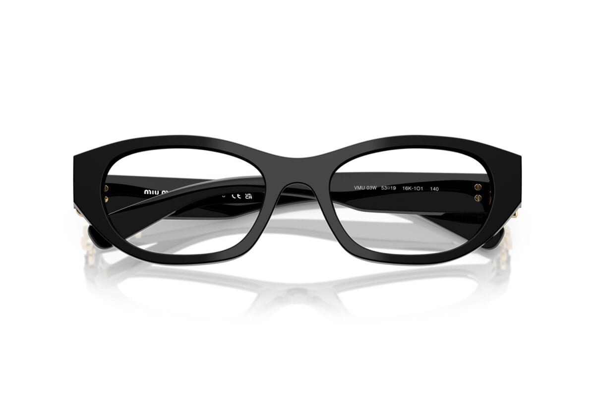 MIU MIU - 16K1O1 NERO | OCCHIALE DA VISTA DONNA - MU 03WV CALIBRO 51