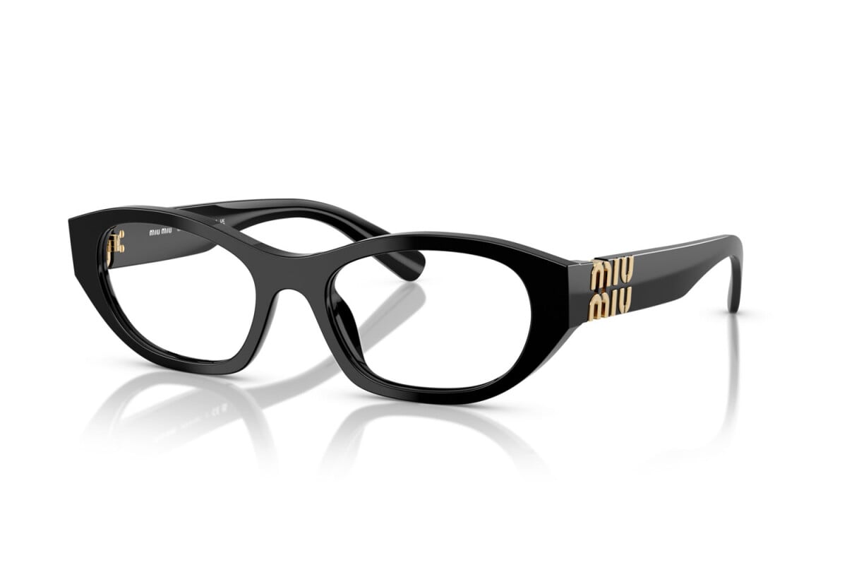 MIU MIU - 16K1O1 NERO | OCCHIALE DA VISTA DONNA - MU 03WV CALIBRO 51