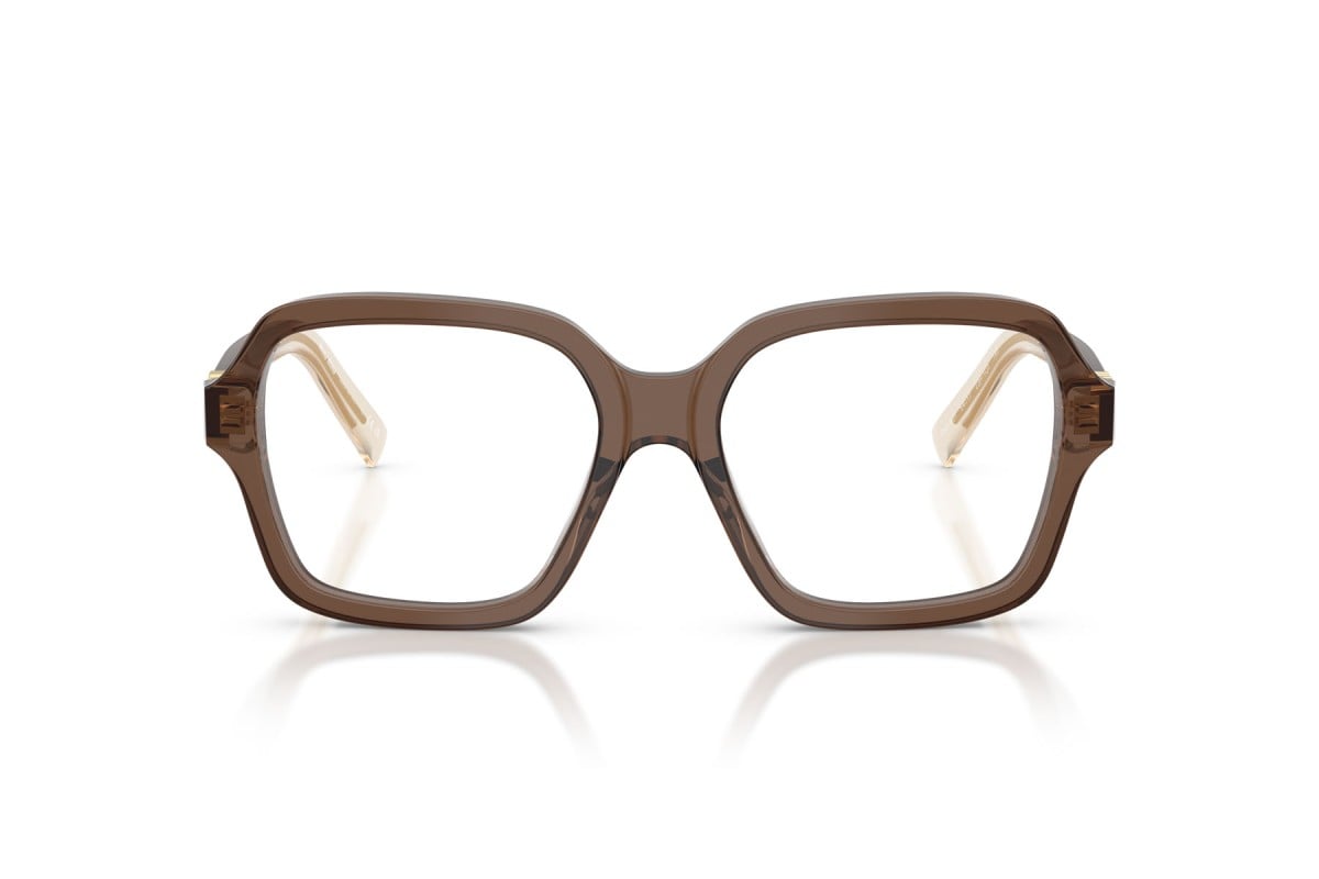 OCCHIALE DA VISTA DONNA | MIU MIU MU 03YV - 23H1O1 MARRONE TRASPARENTE - CALIBRO 54