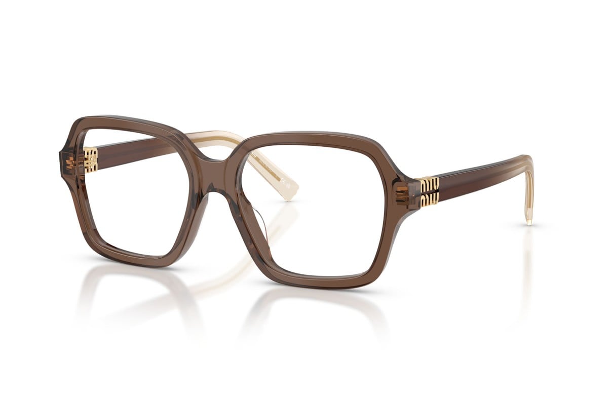 OCCHIALE DA VISTA DONNA | MIU MIU MU 03YV - 23H1O1 MARRONE TRASPARENTE - CALIBRO 54