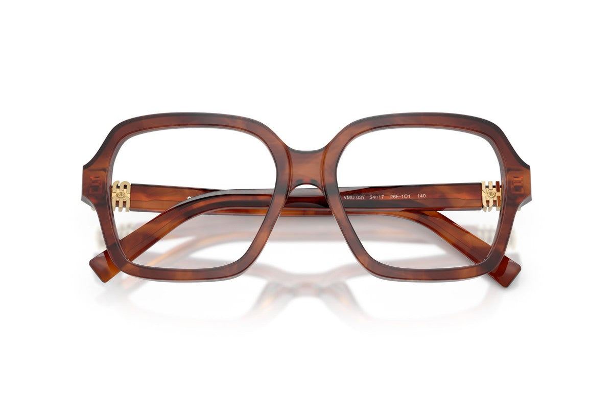 OCCHIALE DA VISTA DONNA | MIU MIU MU 03YV - 26E1O1 TABACCO STRIATO - CALIBRO 52