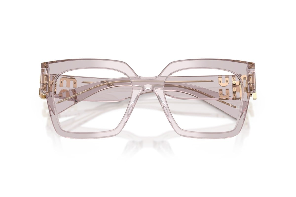 OCCHIALE DA VISTA DONNA | MIU MIU MU 04UV - 12W1O1 MALVA TRASPARENTE - CALIBRO 50