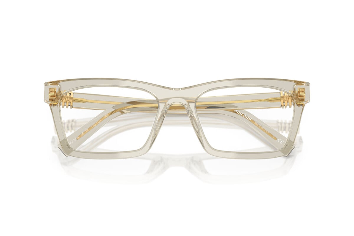 MIU MIU - 12U1O1 CANAPA TRASPARENTE | OCCHIALE DA VISTA DONNA - MU 04WV CALIBRO 53