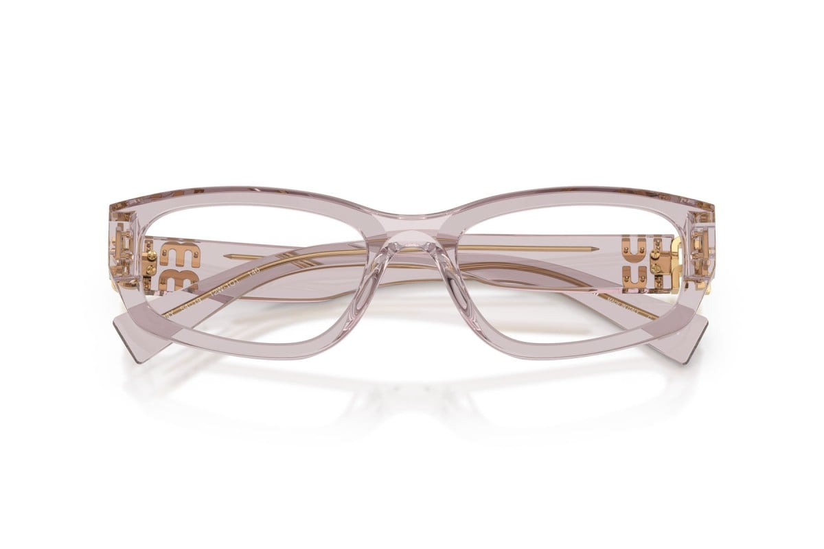 OCCHIALE DA VISTA DONNA | MIU MIU MU 04YV - 12W1O1 MALVA TRASPARENTE - CALIBRO 52
