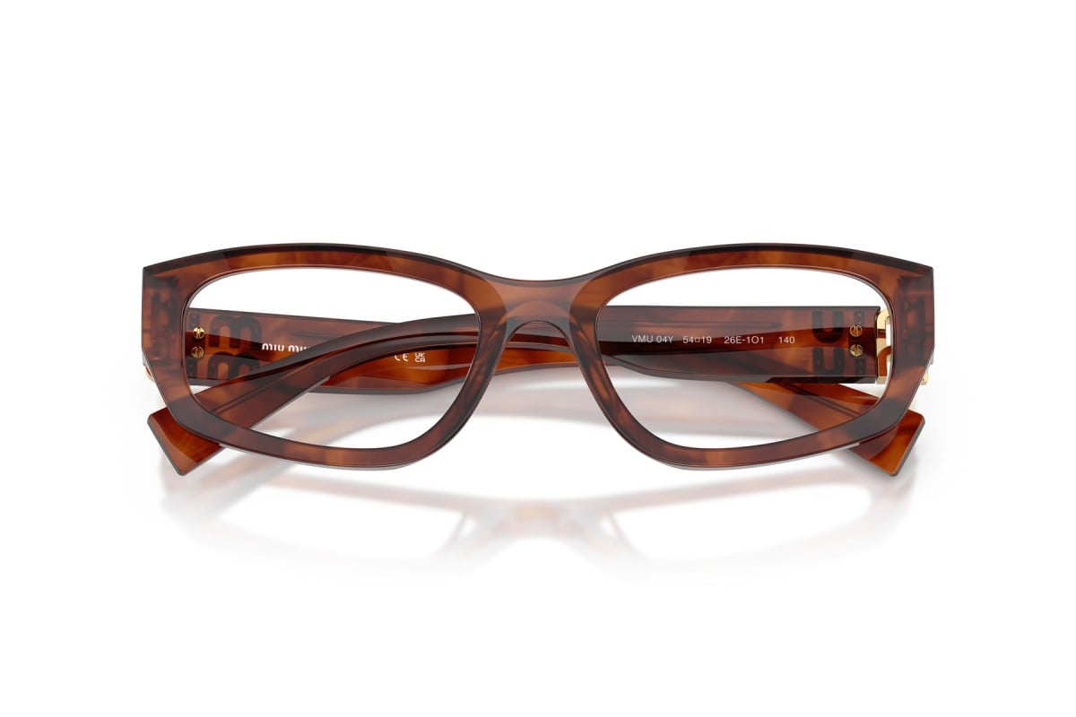 OCCHIALE DA VISTA DONNA | MIU MIU MU 04YV - 26E1O1 TABACCO STRIATO - CALIBRO 52