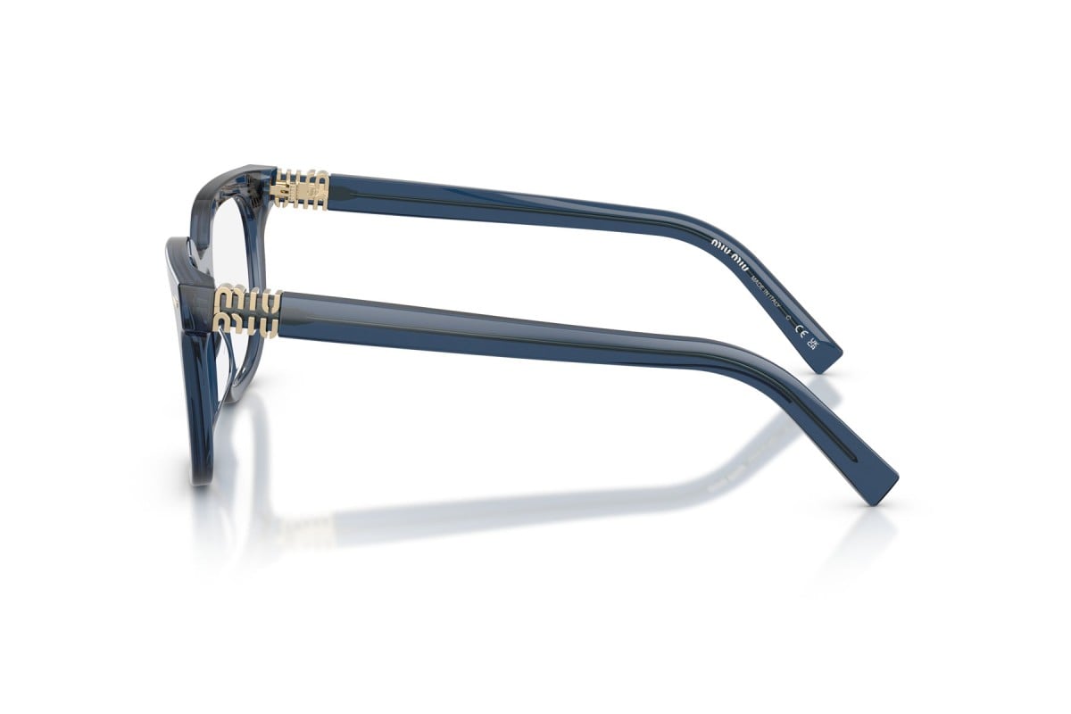 OCCHIALE DA VISTA DONNA | MIU MIU MU 06XV - 08Q1O1 BLU TRASPARENTE - CALIBRO 49