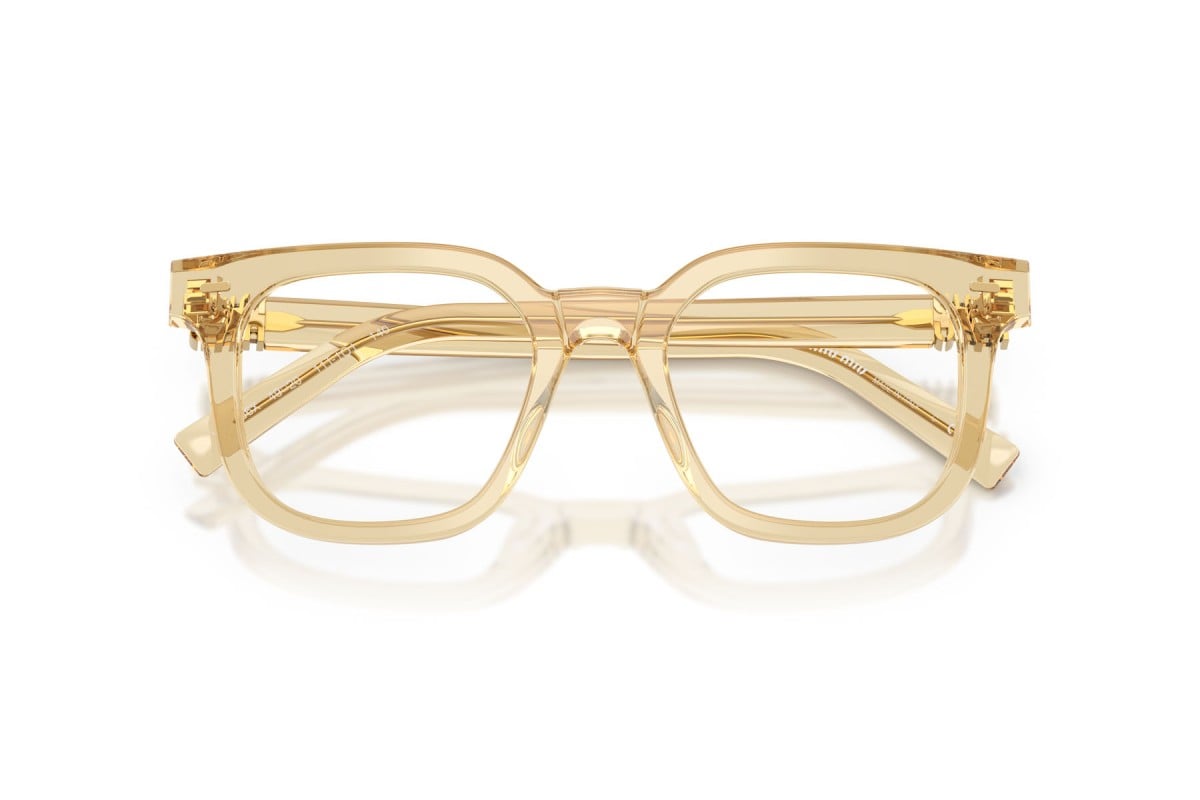 OCCHIALE DA VISTA DONNA | MIU MIU MU 06XV - 11T1O1 SABBIA TRASPARENTE - CALIBRO 49