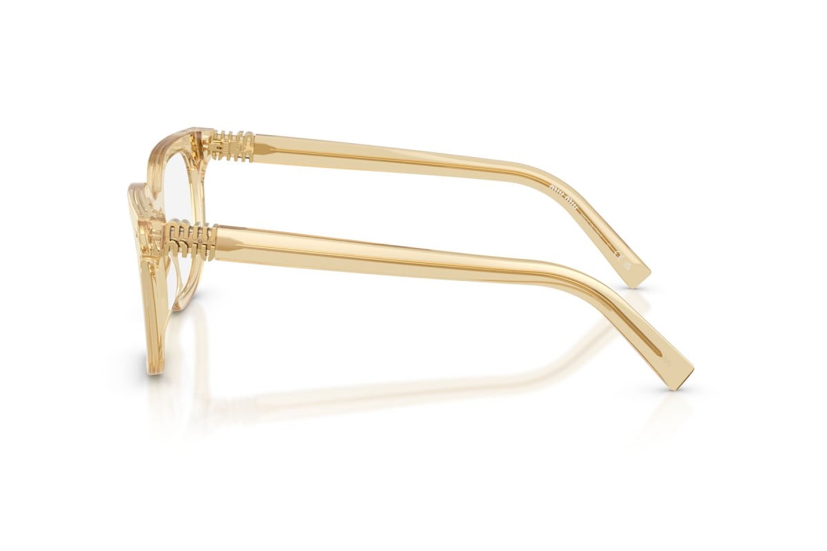 OCCHIALE DA VISTA DONNA | MIU MIU MU 06XV - 11T1O1 SABBIA TRASPARENTE - CALIBRO 49