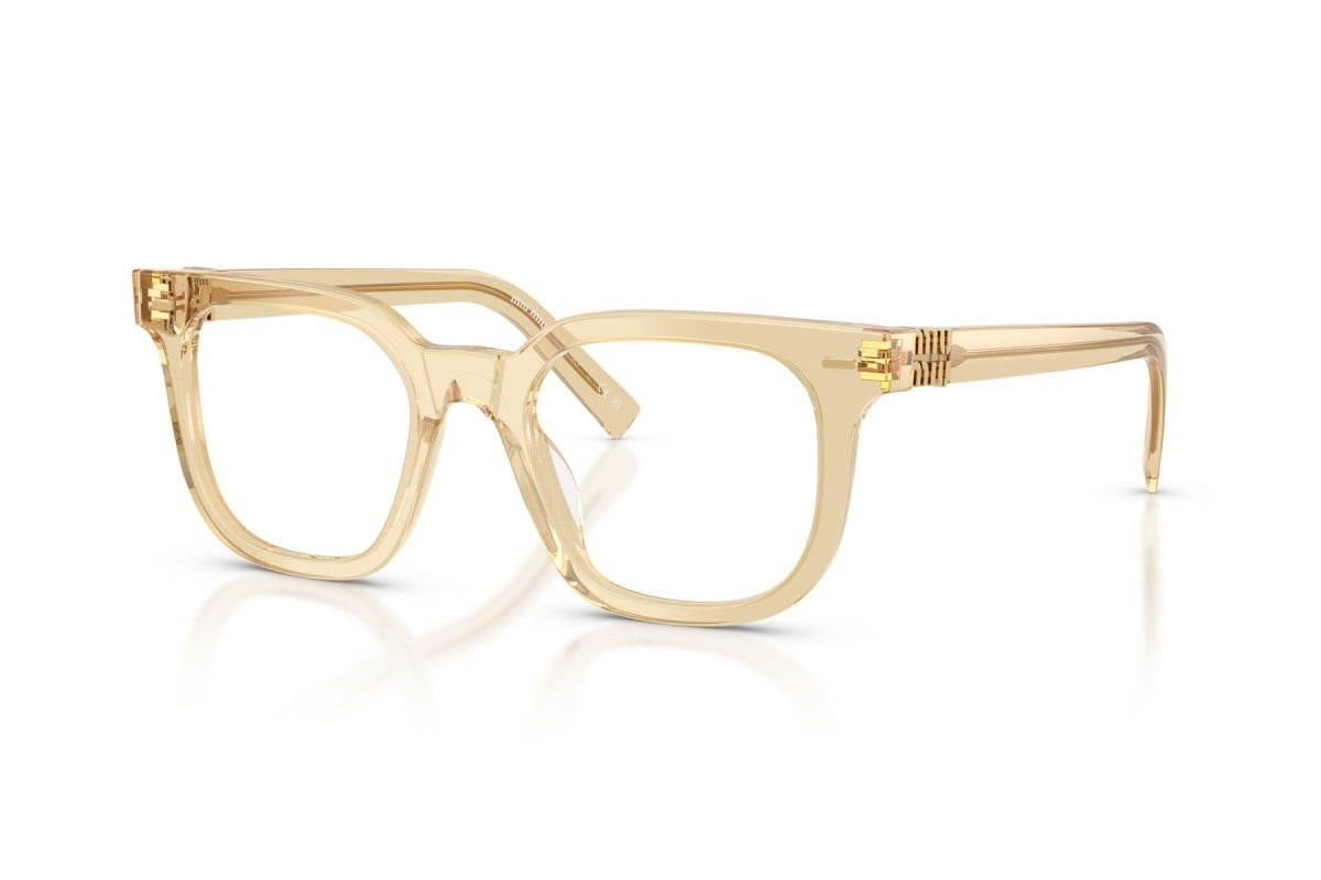 OCCHIALE DA VISTA DONNA | MIU MIU MU 06XV - 11T1O1 SABBIA TRASPARENTE - CALIBRO 49