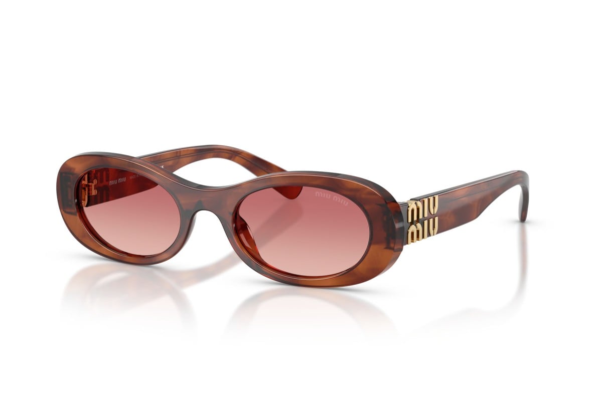 OCCHIALE DA SOLE DONNA | MIU MIU MU 06ZS - 26E50U TABACCO STRIATO - CALIBRO 50
