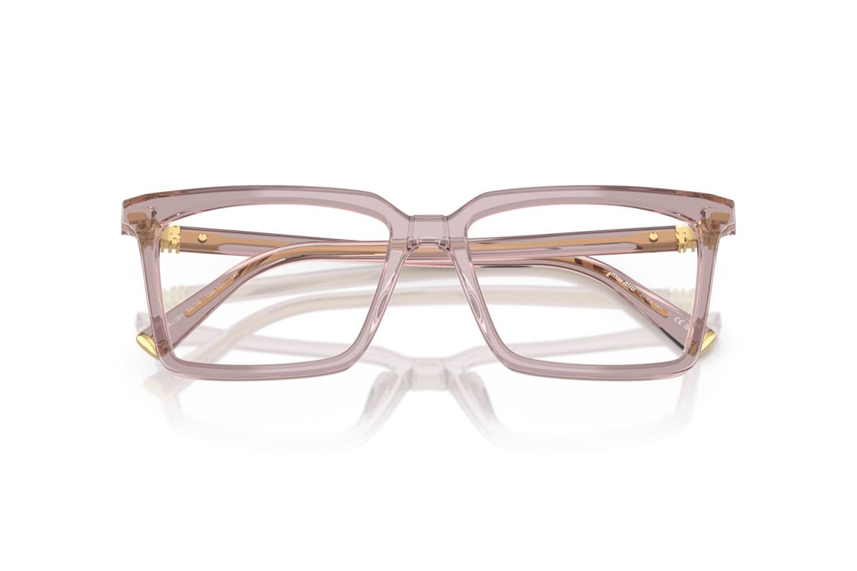 MIU MIU - 12W1O1 MALVA TRASPARENTE | OCCHIALE DA VISTA DONNA - MU 08XV CALIBRO 52