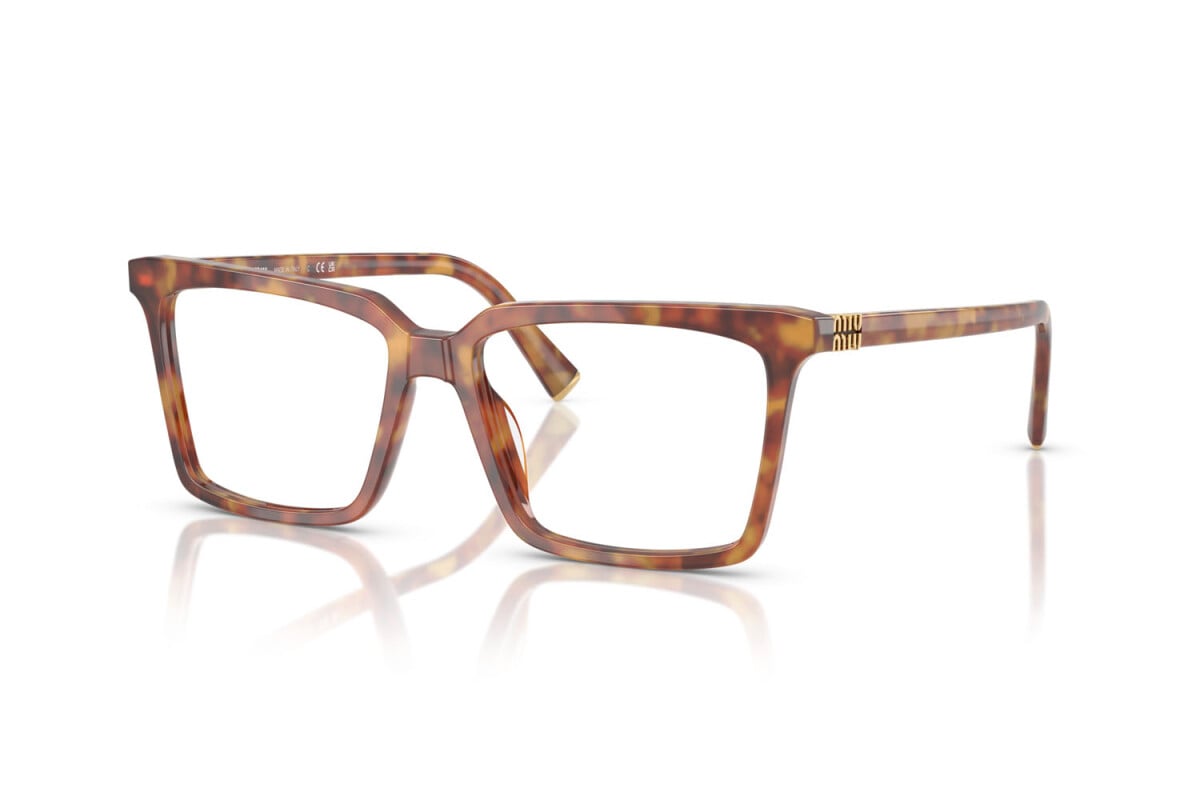 MIU MIU - 4BW1O1 AVANA ROSSA | OCCHIALE DA VISTA DONNA - MU 08XV CALIBRO 52