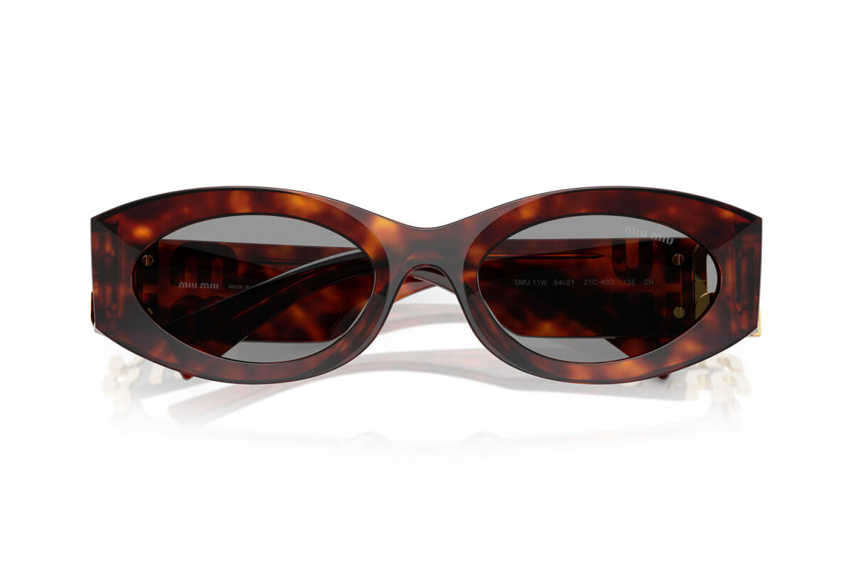 MIU MIU - 21C40O MOGANO AVANA | OCCHIALE DA SOLE DONNA - MU 11WS CALIBRO 54
